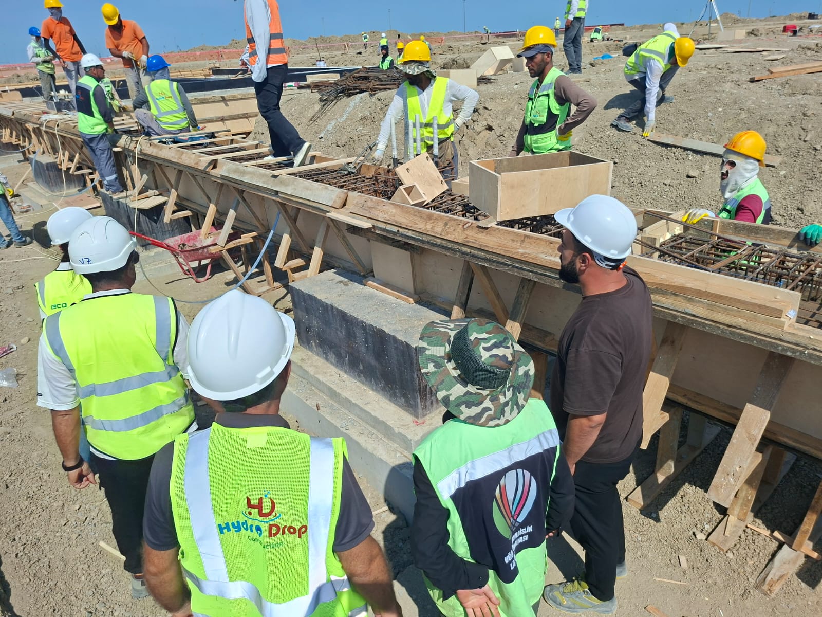 Komanda ilə beton hazırlığı